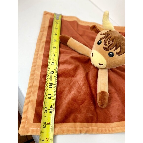 Highland Cow Baby Girl Security Blanket-Floral Highland Cow Lovey-Baby Nursery S - Picture 8 of 9